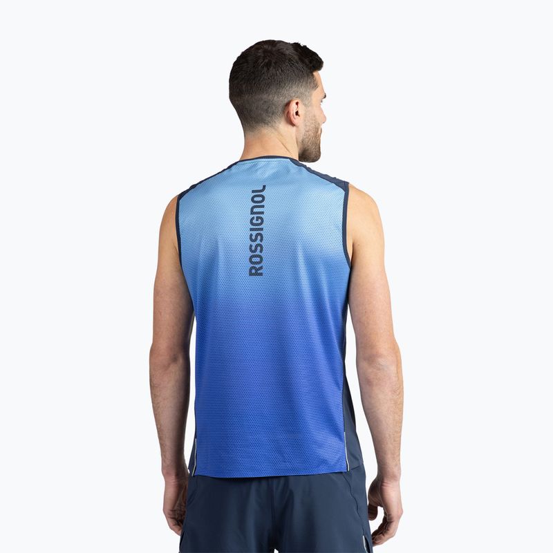 Men's Rossignol Sapa Tank running tank top dark navy 3