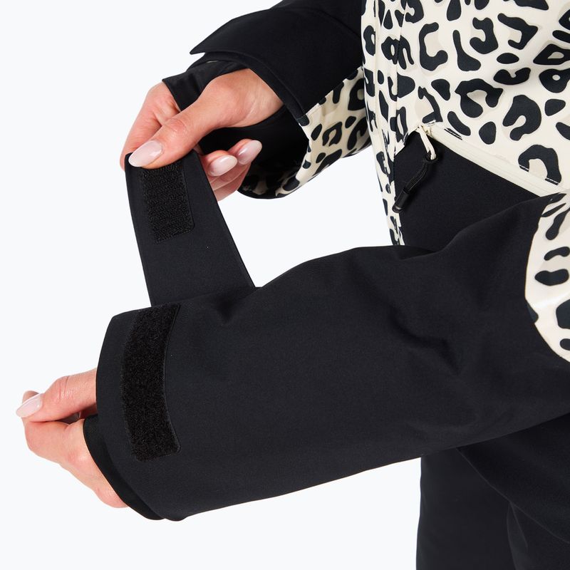 Women's ski jacket Rossignol Rochrun Allover nature wild leopard print 10