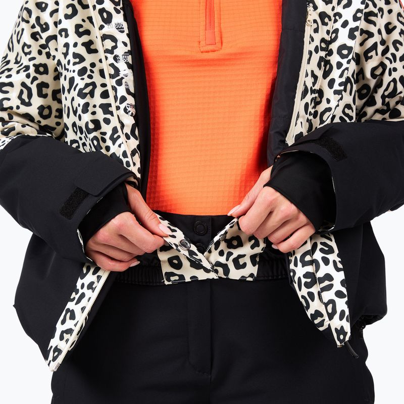 Women's ski jacket Rossignol Rochrun Allover nature wild leopard print 16