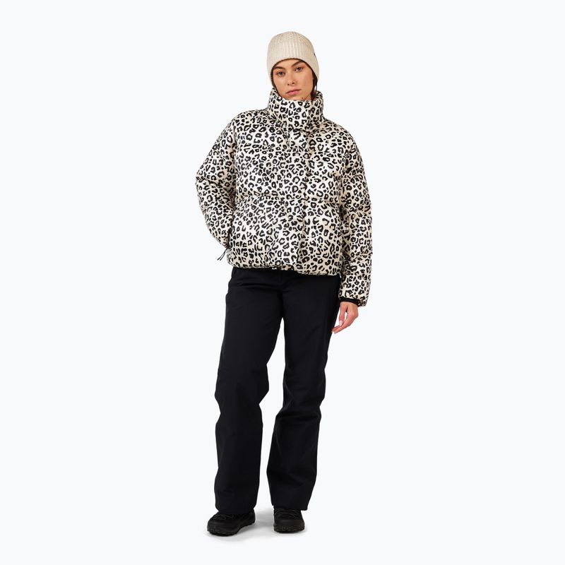 Women's down jacket Rossignol Aretu Allover Down nature wild leopard print 2