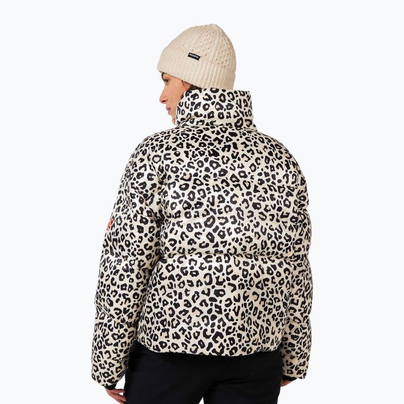 Women's down jacket Rossignol Aretu Allover Down nature wild leopard print 3