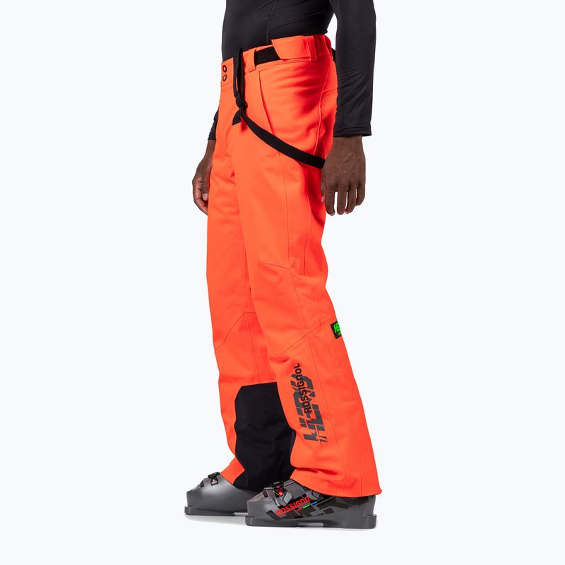 Men's ski trousers Rossignol Blackside Insulated neon red 4