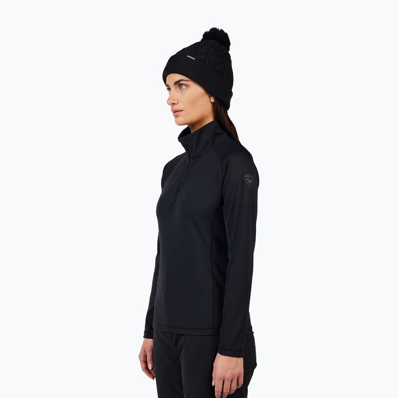 Women's fleece sweatshirt Rossignol Mid Layer Stretch Half Zip black 4