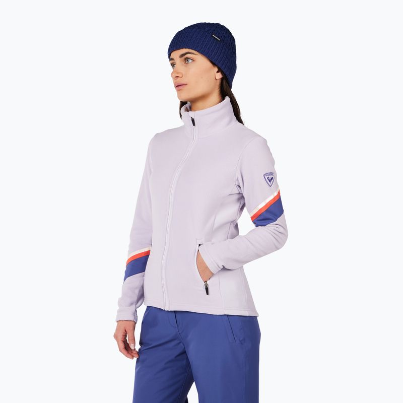 Women's sweatshirt Rossignol Strawpile Fleece Fz galactic lilac 4