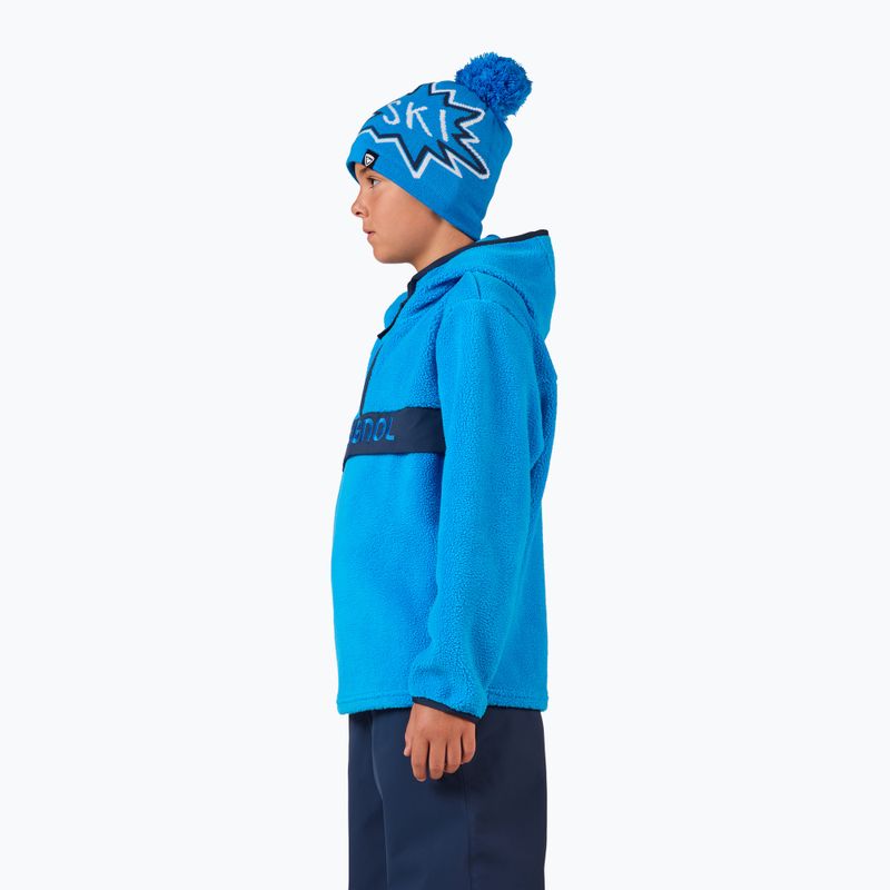Children's sweatshirt Rossignol Alltrack Anorak Fleece blazing blue 4