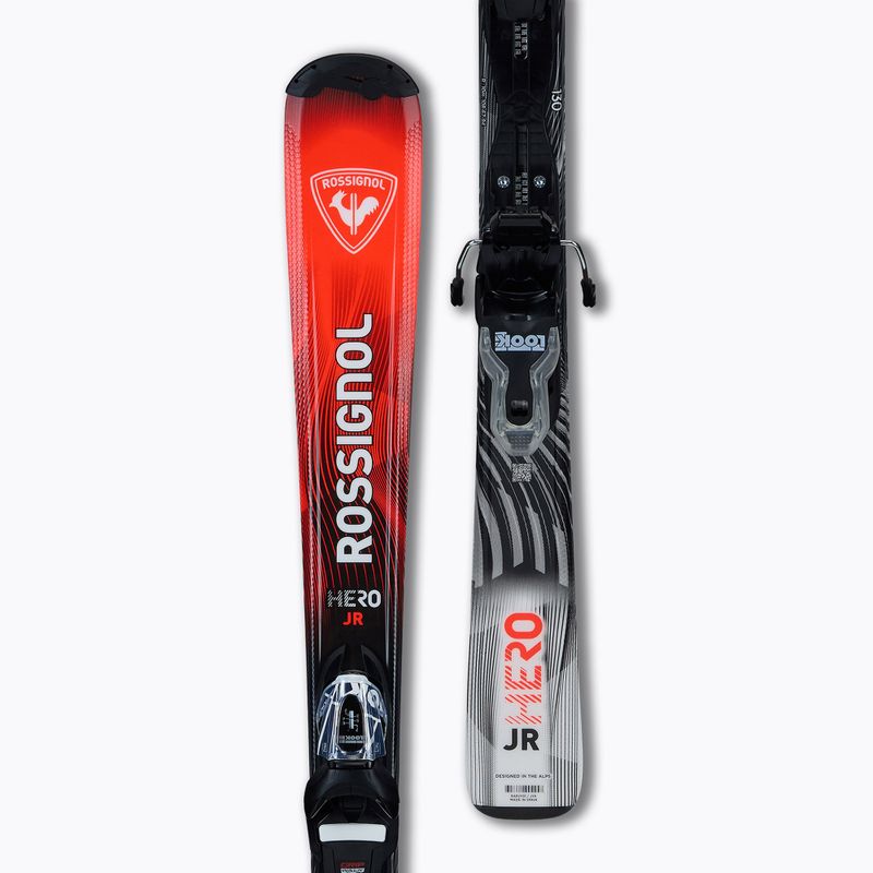 Kids’ downhill skis with bindings Rossignol Hero Jr 130-150 + Xpress 7 GW 4