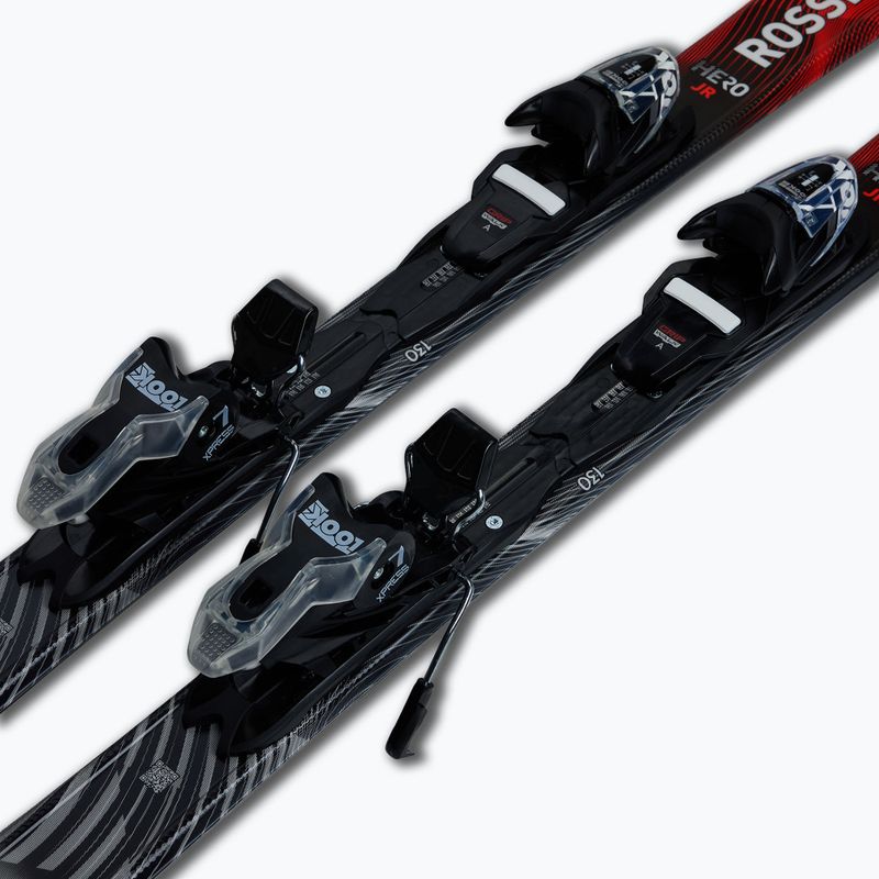 Kids’ downhill skis with bindings Rossignol Hero Jr 130-150 + Xpress 7 GW 6