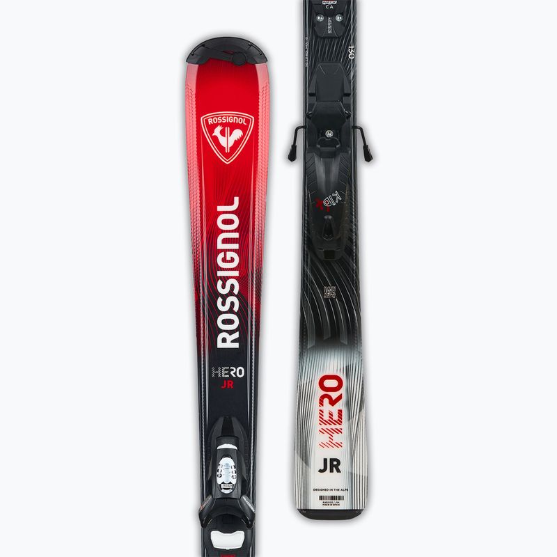 Kids’ downhill skis with bindings Rossignol Hero Jr 100-140 + Kid 4 GW 4