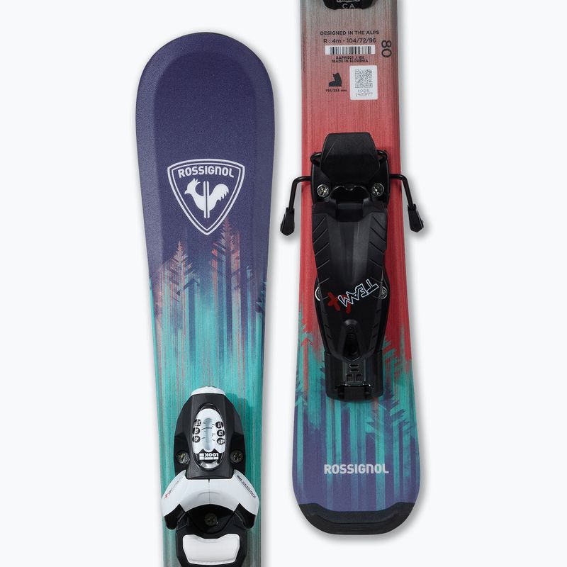Kids’ downhill skis with bindings Rossignol Sender Kid Pre-Drilled + Team 4 GW 4