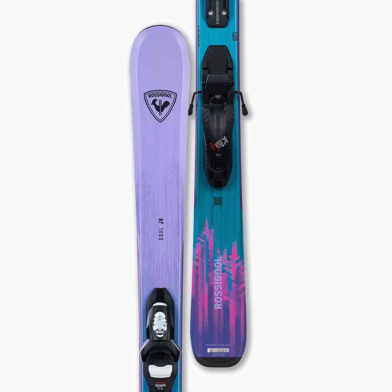 Kids’ downhill skis with bindings Rossignol Soul Jr 104-140 + Kid 4 GW 4