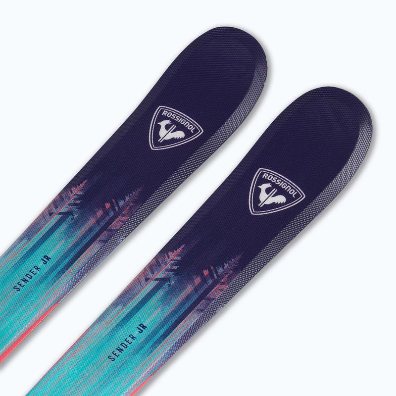 Kids’ downhill skis with bindings Rossignol Sender Jr 128-140 + Xpress 7 GW 5