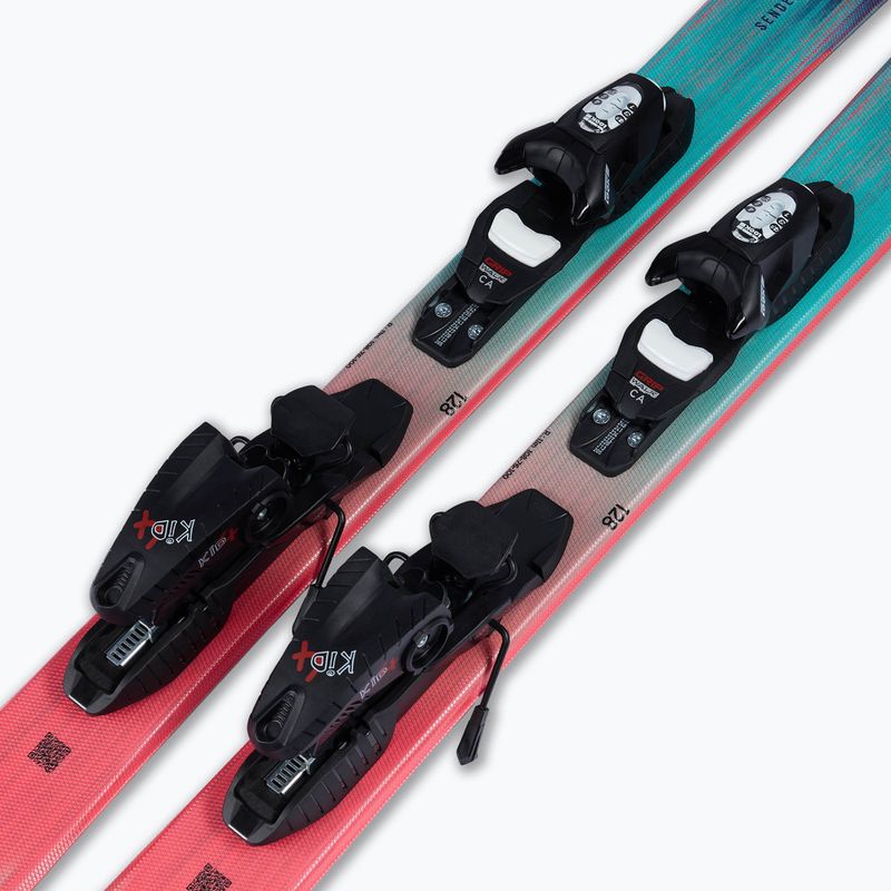 Kids’ downhill skis with bindings Rossignol Sender Jr 128-140 + Xpress 7 GW 6