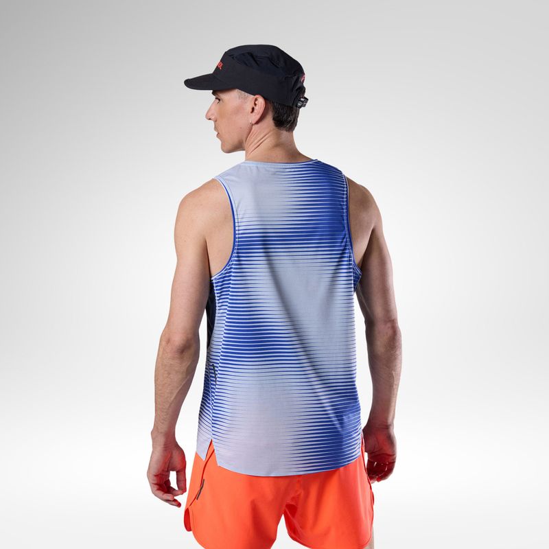 Men's running top Rossignol Sapa Ultra Tank dazzle blue line fogg 3