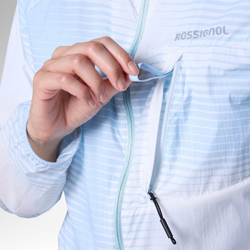 Women's running jacket Rossignol Sidelhorn PKB aura blue line fogg 9