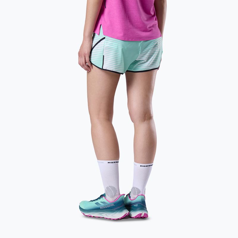 Women's running shorts Rossignol Sapa white line fogg 3