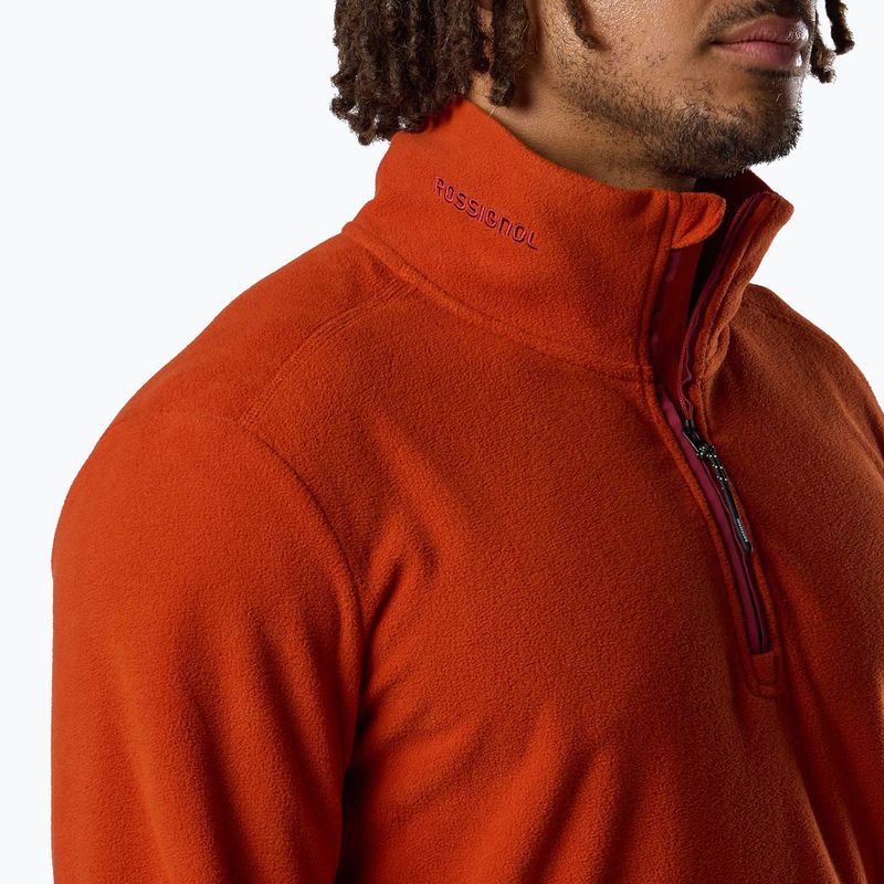 Men's fleece sweatshirt Rossignol Quarter Zip Fleece rooibos tea 5