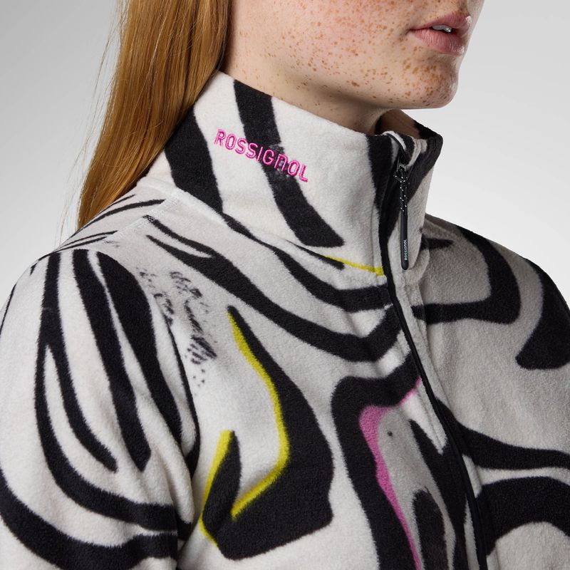 Women's fleece ski sweatshirt Rossignol Polar Fleece savage black 5