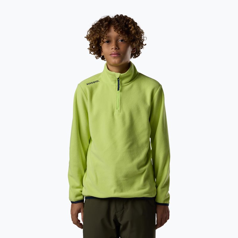 Children's fleece sweatshirt Rossignol Quarter Zip Polar Fleece wild lime 2