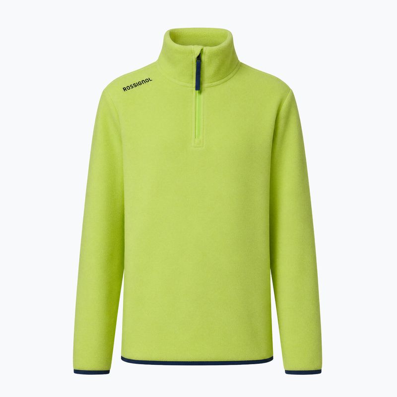 Children's fleece sweatshirt Rossignol Quarter Zip Polar Fleece wild lime 9