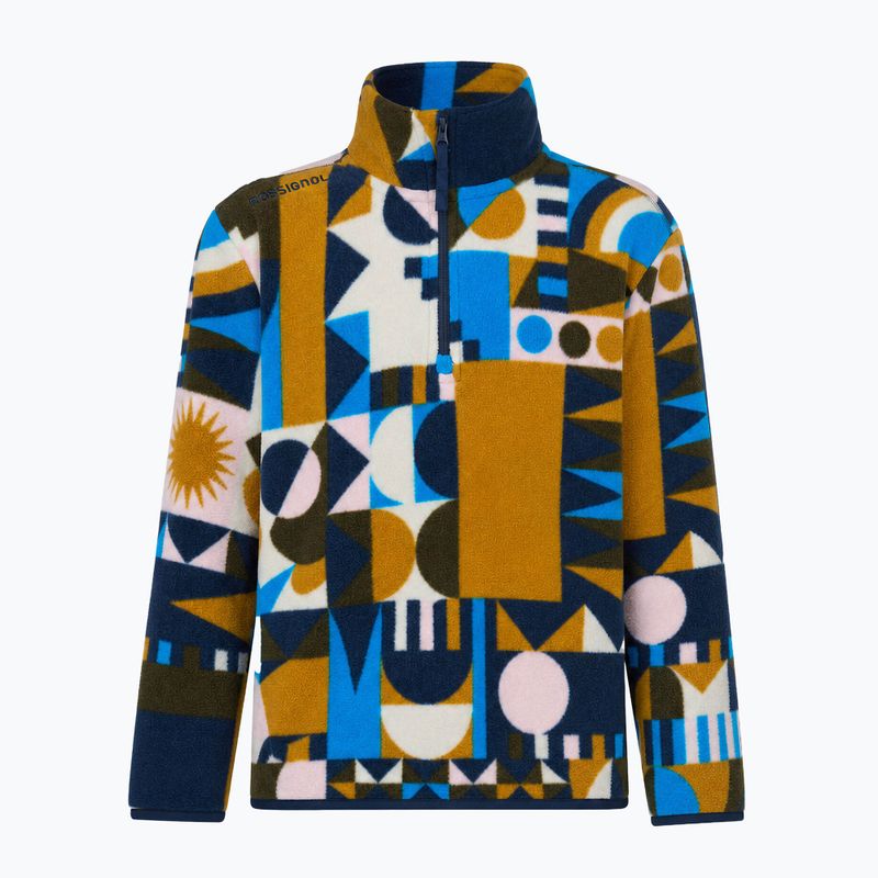 Children's fleece sweatshirt Rossignol Quarter Zip Polar Fleece jr potpourri dazzle blue 8