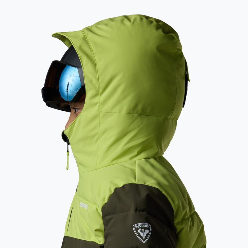 Children's ski jacket Rossignol Siz Quiled olive shadow 7