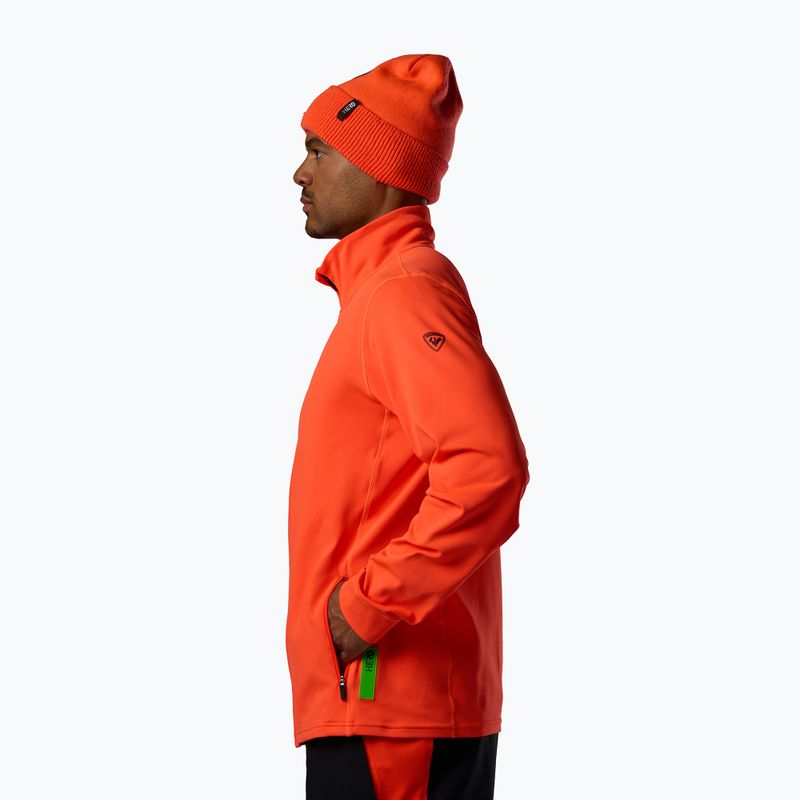 Men's sweatshirt Rossignol Hero Stretch Fleece neon red 4