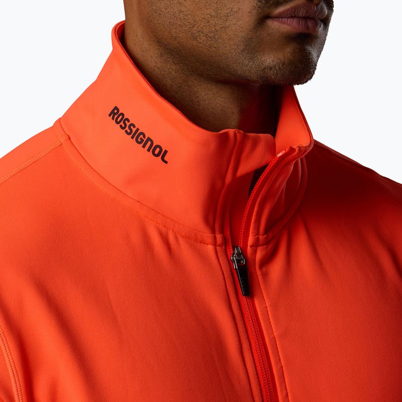 Men's sweatshirt Rossignol Hero Stretch Fleece neon red 5