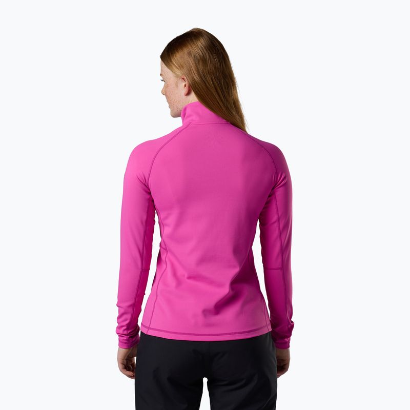 Women's fleece sweatshirt Rossignol Mid Layer Stretch Half Zip electric fuchsia 3