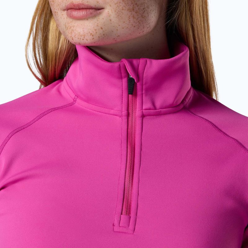 Women's fleece sweatshirt Rossignol Mid Layer Stretch Half Zip electric fuchsia 5