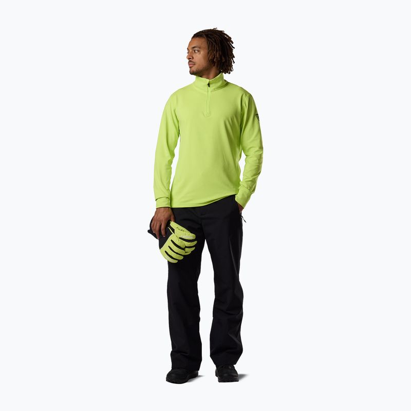 Men's ski sweatshirt Rossignol Mid Layer Stertch Half Zip wild lime 2