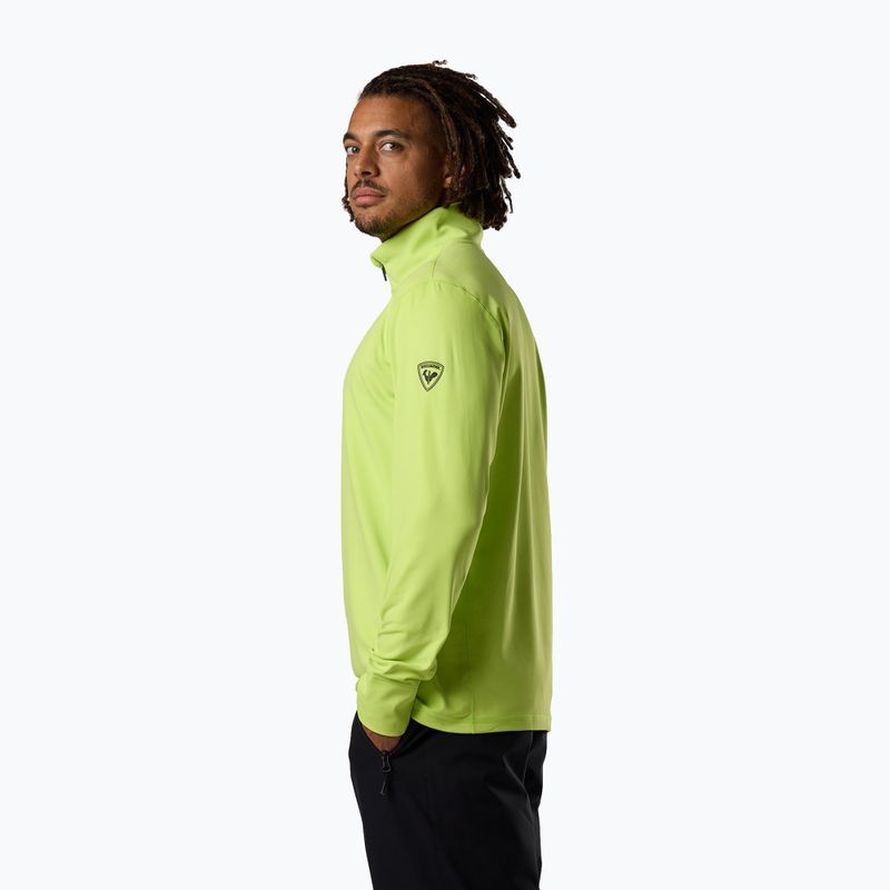 Men's ski sweatshirt Rossignol Mid Layer Stertch Half Zip wild lime 4