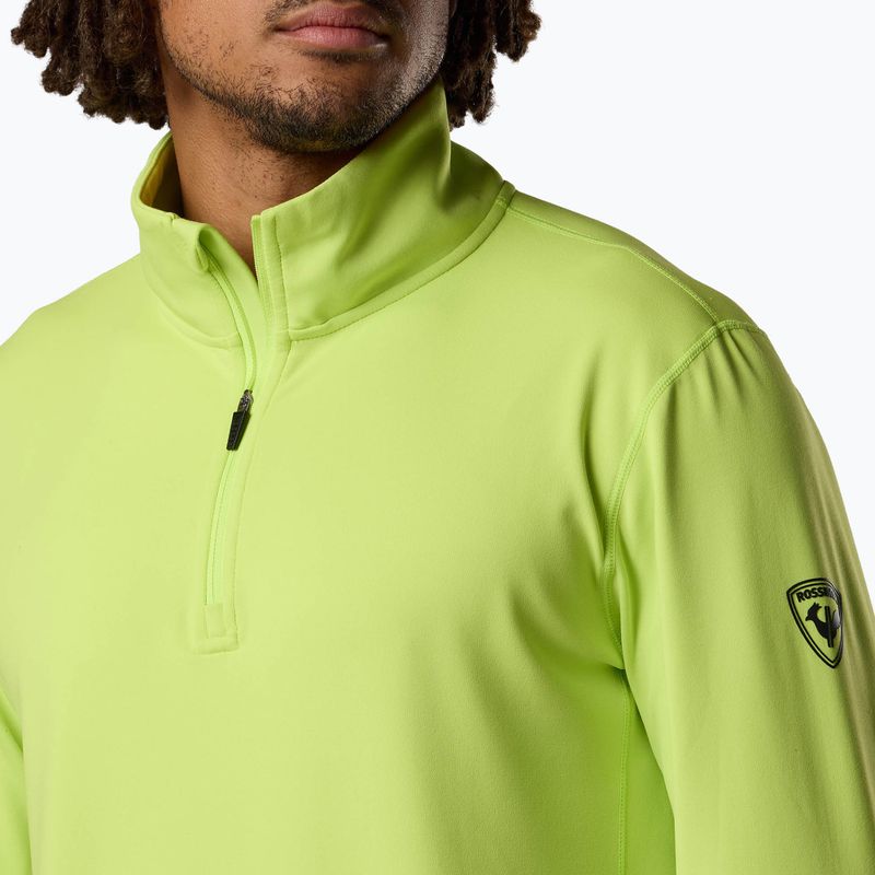 Men's ski sweatshirt Rossignol Mid Layer Stertch Half Zip wild lime 5