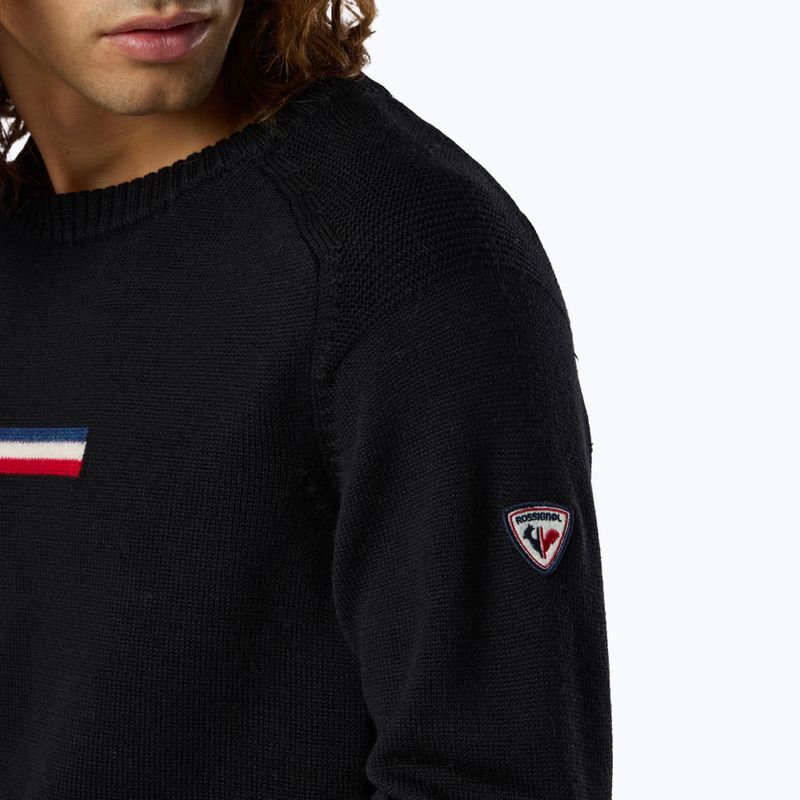 Men's sweater Rossignol Odysseus Crew Merino black 6