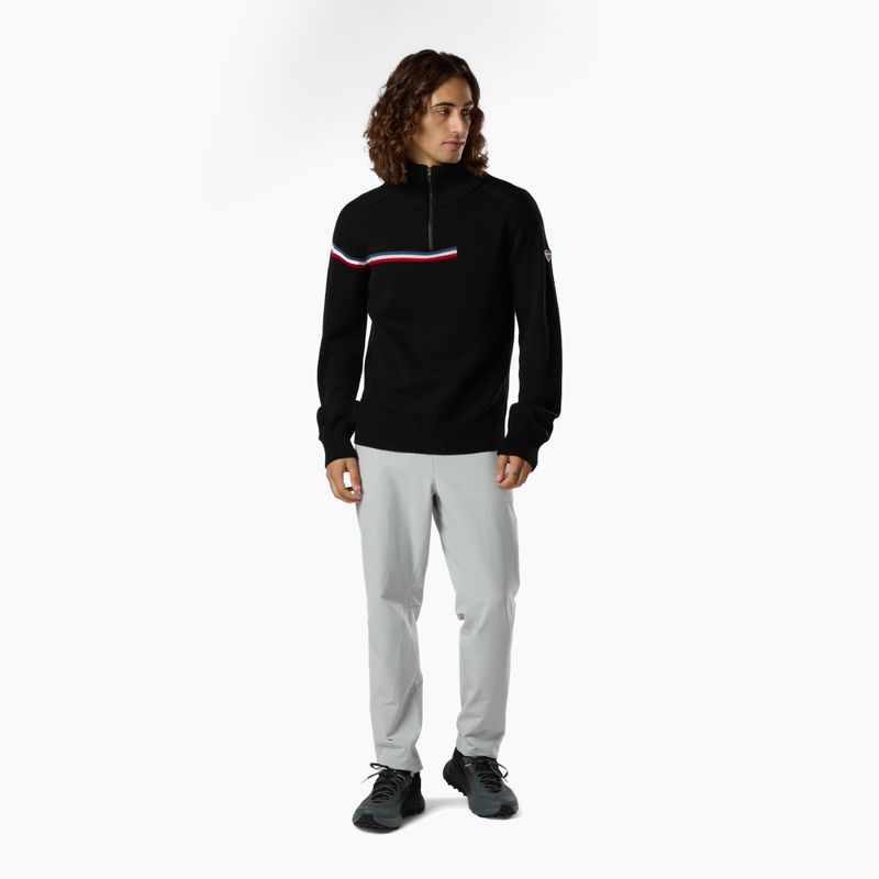 Men's sweater Rossignol Odysseus Half Zip Merino black 2