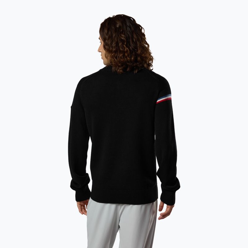 Men's sweater Rossignol Odysseus Half Zip Merino black 3