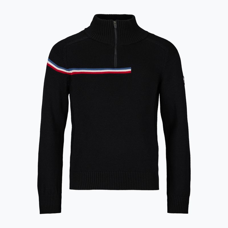 Men's sweater Rossignol Odysseus Half Zip Merino black 6
