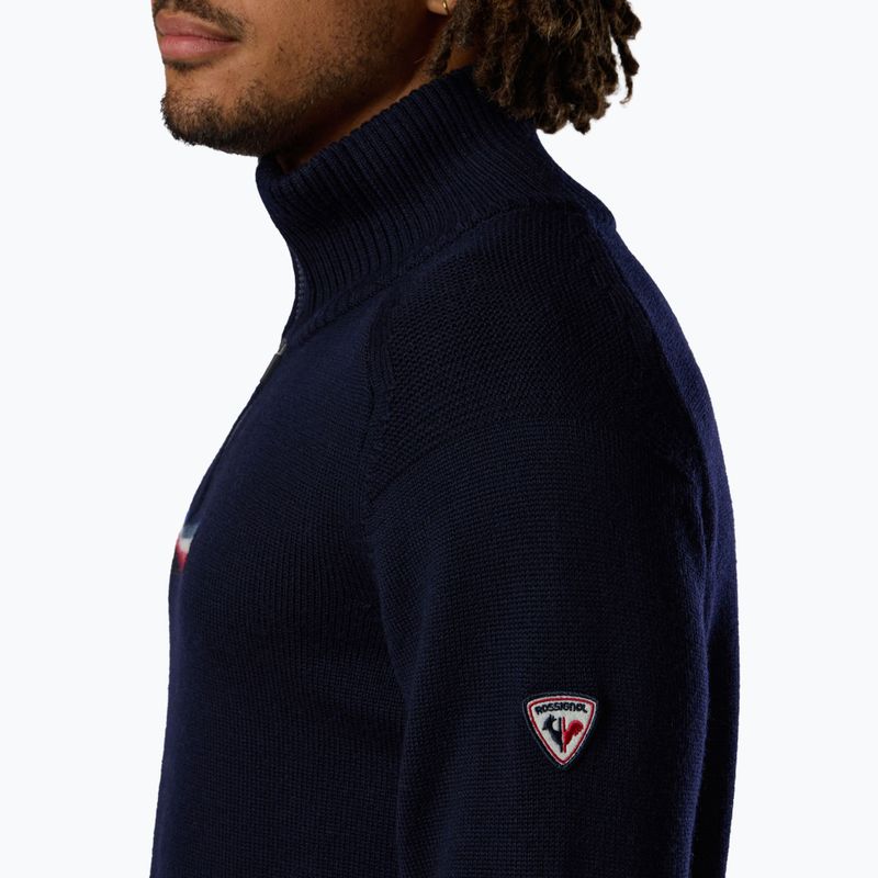 Men's sweater Rossignol Odysseus Half Zip Merino dark navy 6