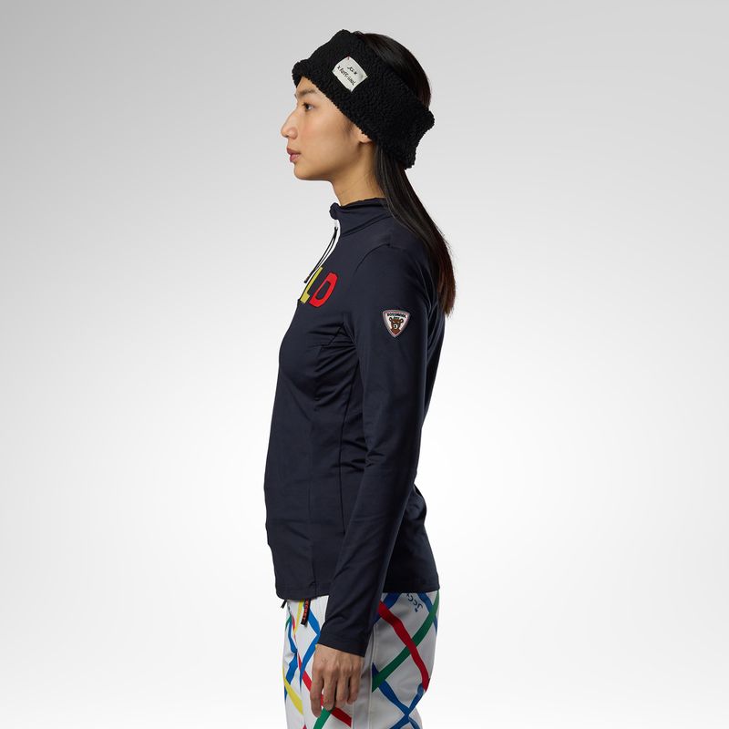 Women's thermal sweatshirt Rossignol JCC Quarter Zip First Layer black 4