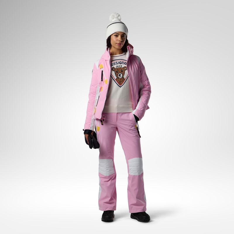 Women's ski trousers Rossignol JCC Valdiz new pink 2