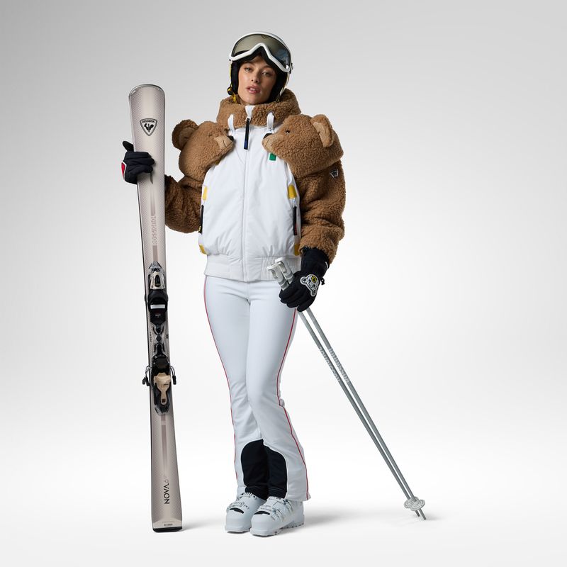Women's ski jacket Rossignol JCC Teddy Hoodie white 2