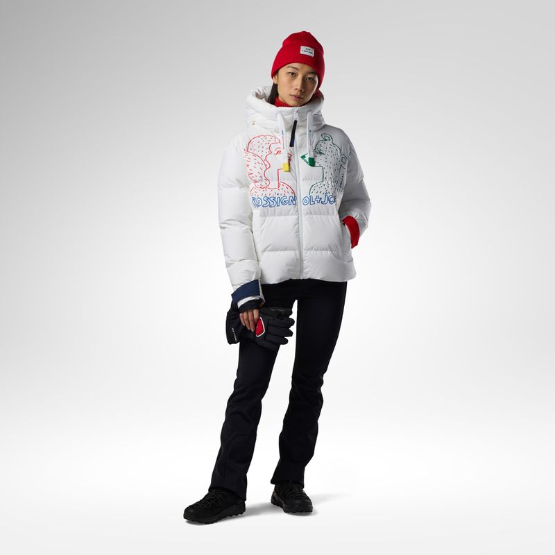 Women's ski jacket Rossignol JCC Allsnow Down white 2