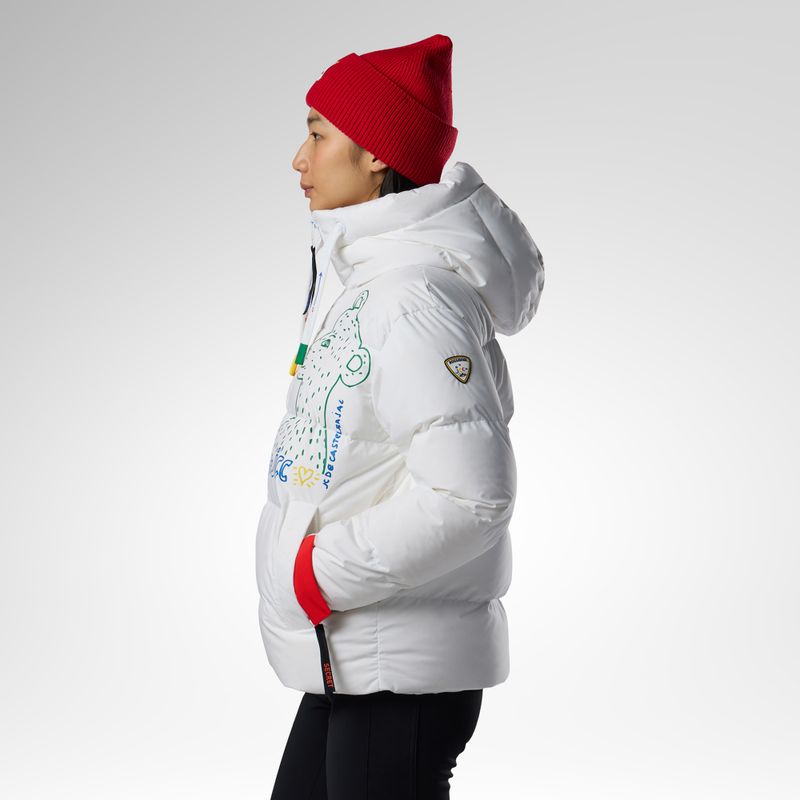Women's ski jacket Rossignol JCC Allsnow Down white 4
