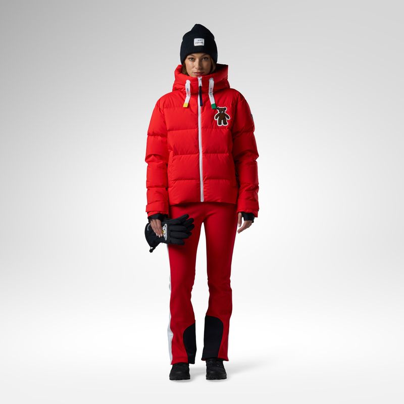 Women's ski jacket Rossignol JCC Allsnow Down red 2