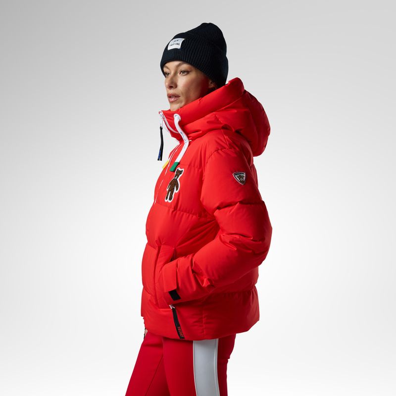 Women's ski jacket Rossignol JCC Allsnow Down red 4