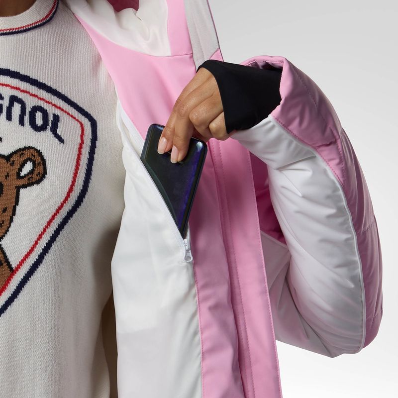 Women's ski jacket Rossignol JCC Valdiz Down new pink 10