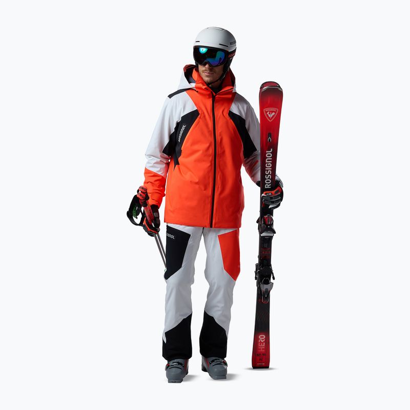 Men's ski jacket Rossignol Hero 4WS Insulated neon red 2
