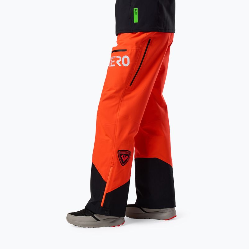 Men's ski trousers Rossignol Hero Evader 2.0 3L Shell neon red 4