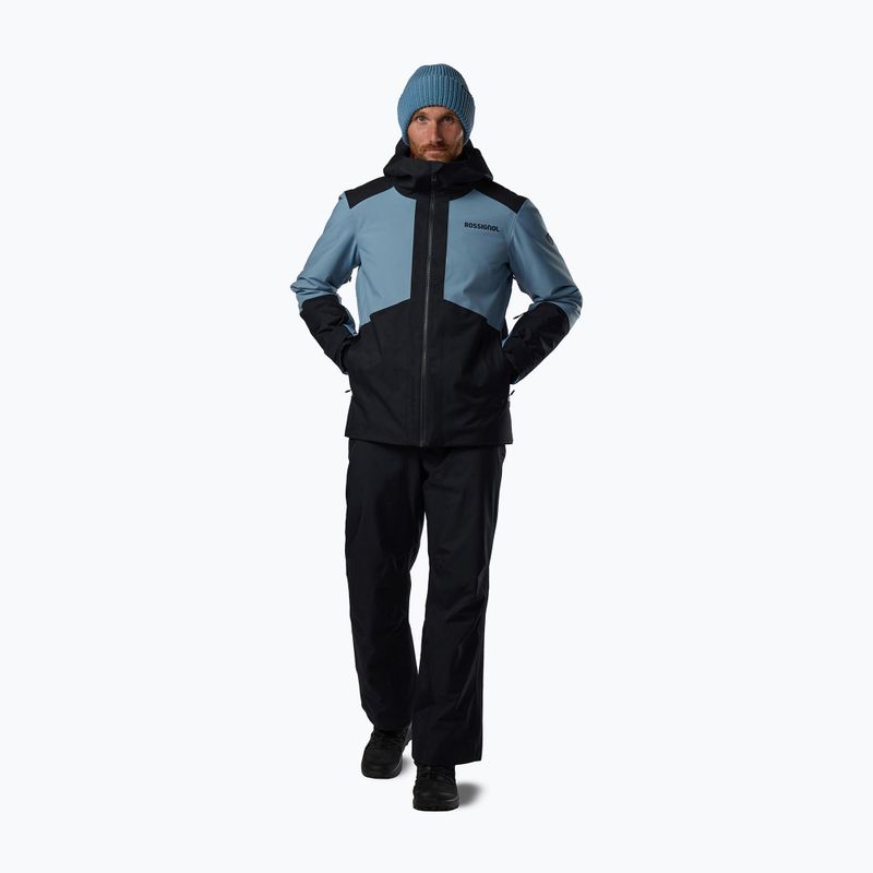 Men's ski jacket Rossignol Rochrun Insulated winward blue/black 2