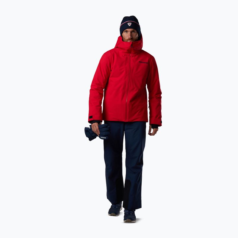 Men's ski jacket Rossignol Rochrun Insulated sport red solid 2