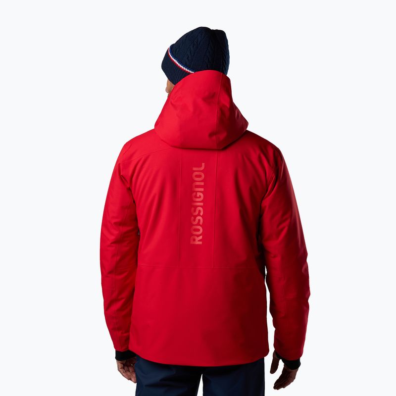 Men's ski jacket Rossignol Rochrun Insulated sport red solid 3